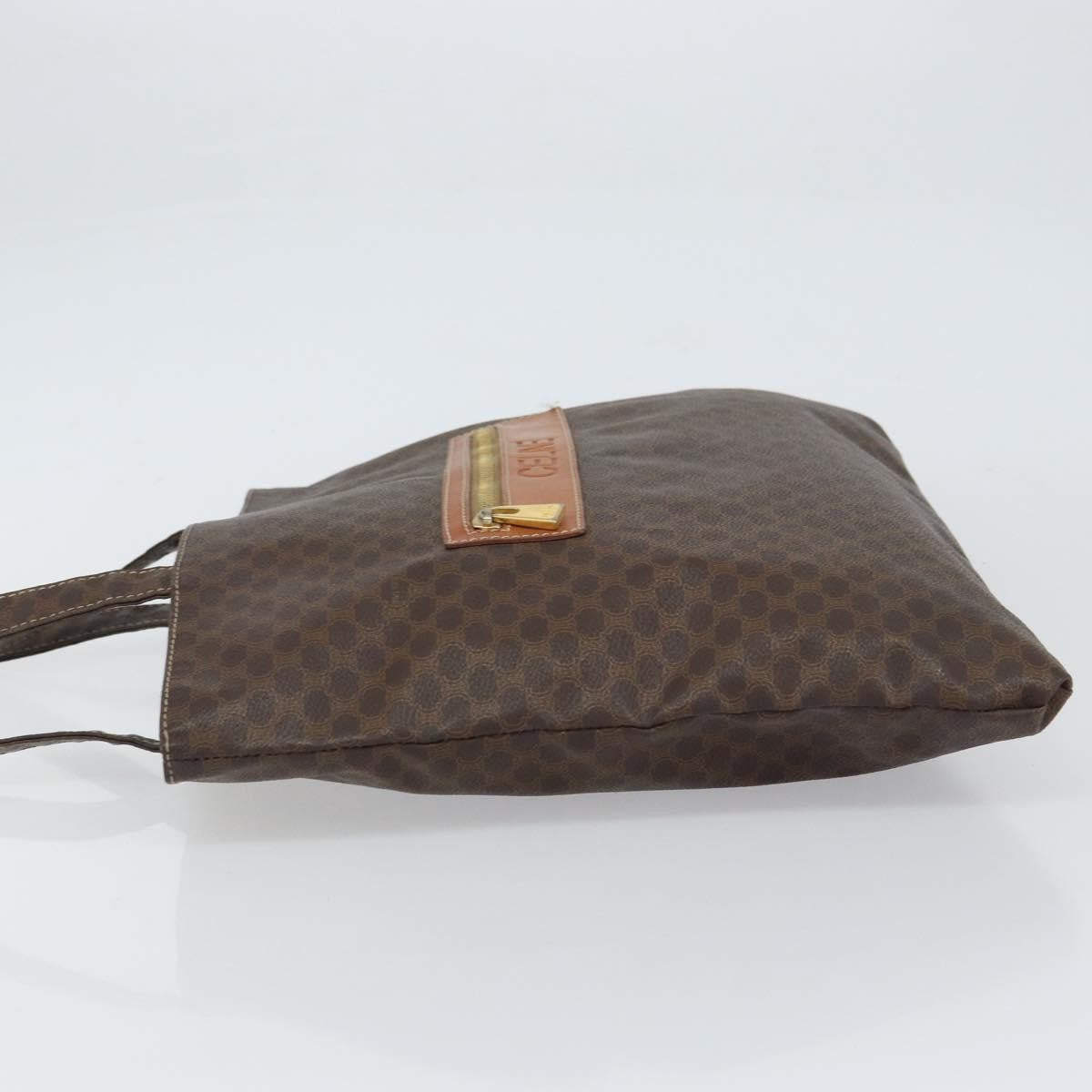 Celine Vintage Macadam Tote bag Canvas, BROWN, CANVAS, Tote bag