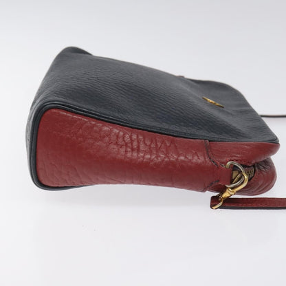 Hermes Jockey shoulder bag Leather, NAVY, LEATHER, Shoulder bag