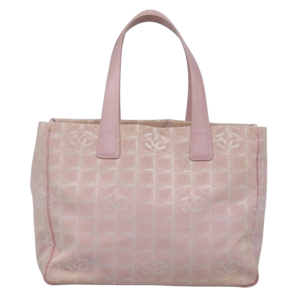 Chanel Travel Line Tote Nylon, PINK, NYLON, Tote bag