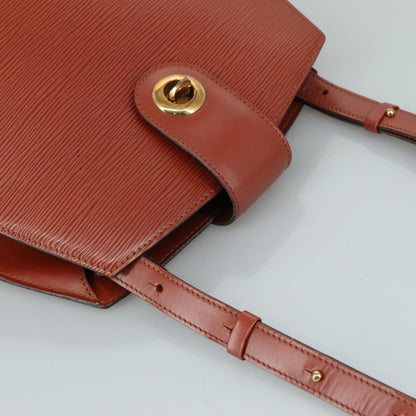 Louis Vuitton Cluny Shoulder Bag Epi Leather, BROWN, LEATHER, Shoulder bag
