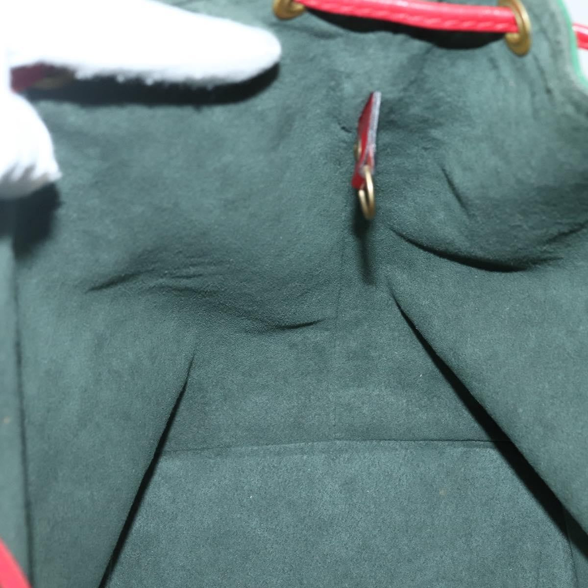 Louis Vuitton Bicolor Petit Noe Handbag Epi Leather, GREEN, LEATHER, Shoulder bag