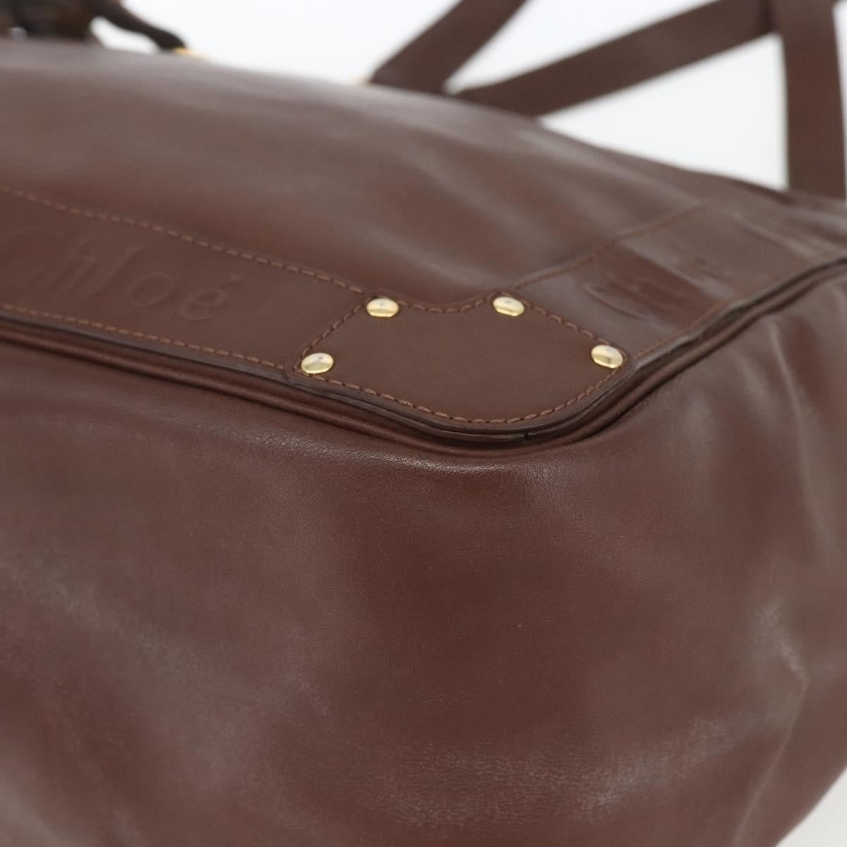 Chloe Eden Tote bag Leather, BROWN, LEATHER, Tote bag