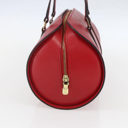 Louis Vuitton Soufflot Handbag Epi Leather, RED, LEATHER, Shoulder bag