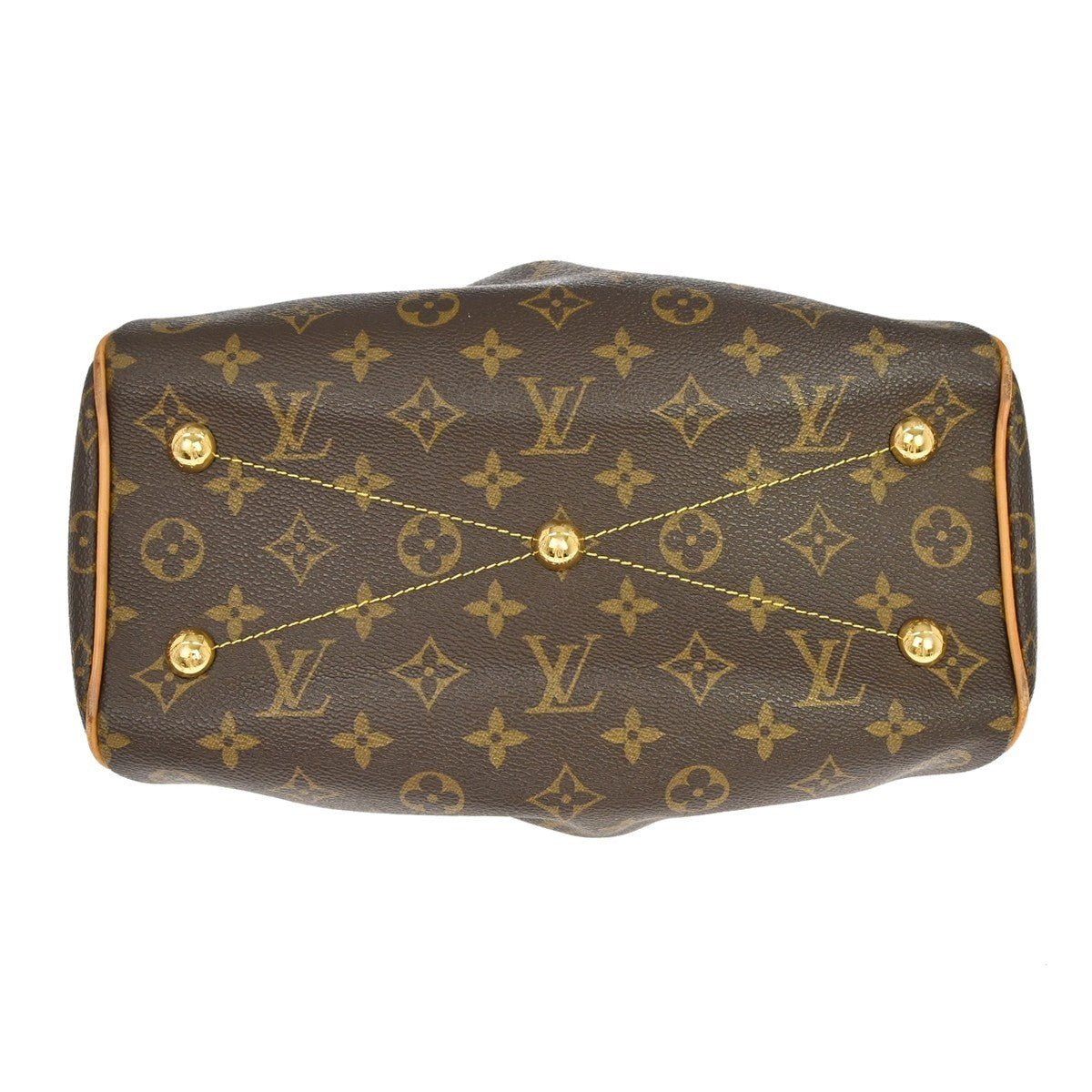 Louis Vuitton Tivoli Handbag Monogram Canvas, Brown, Canvas, Handbag