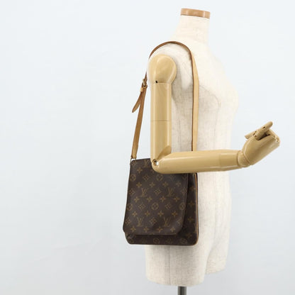 Louis Vuitton Musette Salsa Handbag Monogram Canvas, Brown, Canvas, Shoulder Bag