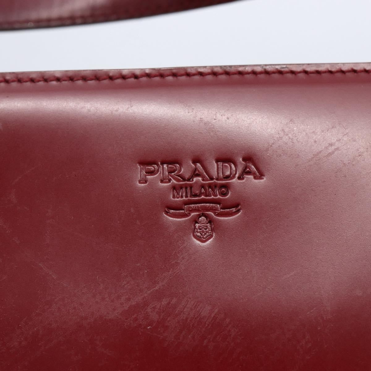 Prada Zip Shopping Tote Leather, RED, OTHER, Tote bag