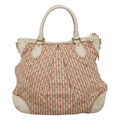 Louis Vuitton Marina Handbag Mini Lin Croisette, PINK, CANVAS, Handbag