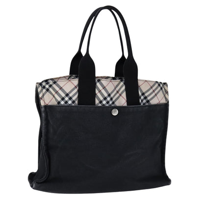 Burberry Nova Check Tote canvas check pattern, BLACK, CANVAS, Tote bag