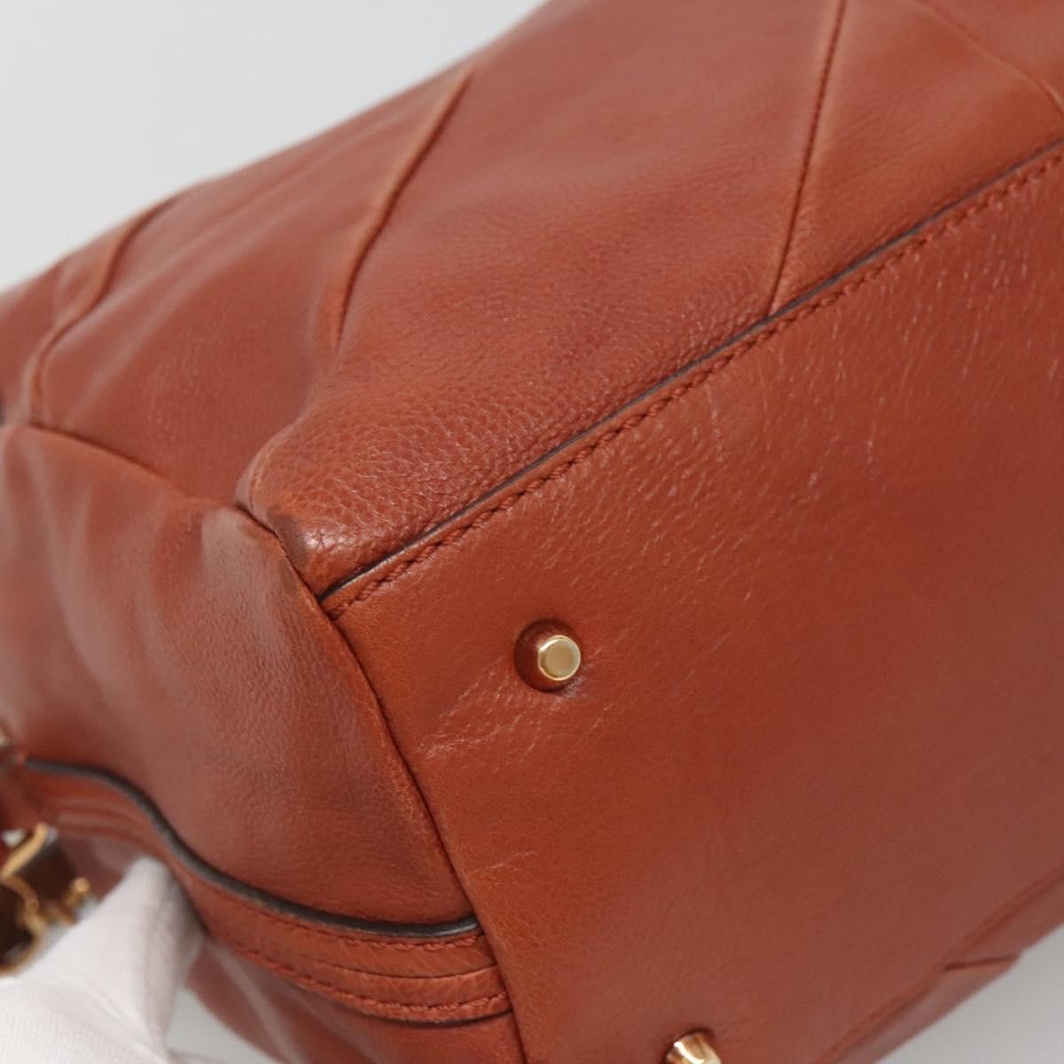 Chloe Elsie Satchel Leather, BROWN, LEATHER, Handbag