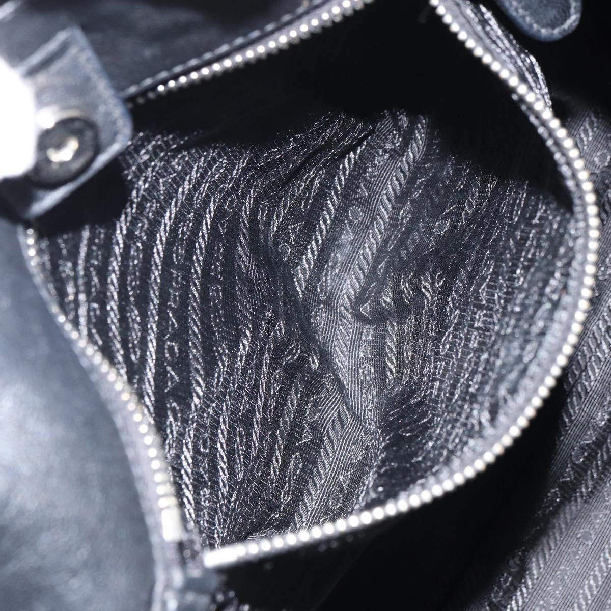 Prada Bow Tote Tessuto with Leather, Black, Nylon, Tote Bag
