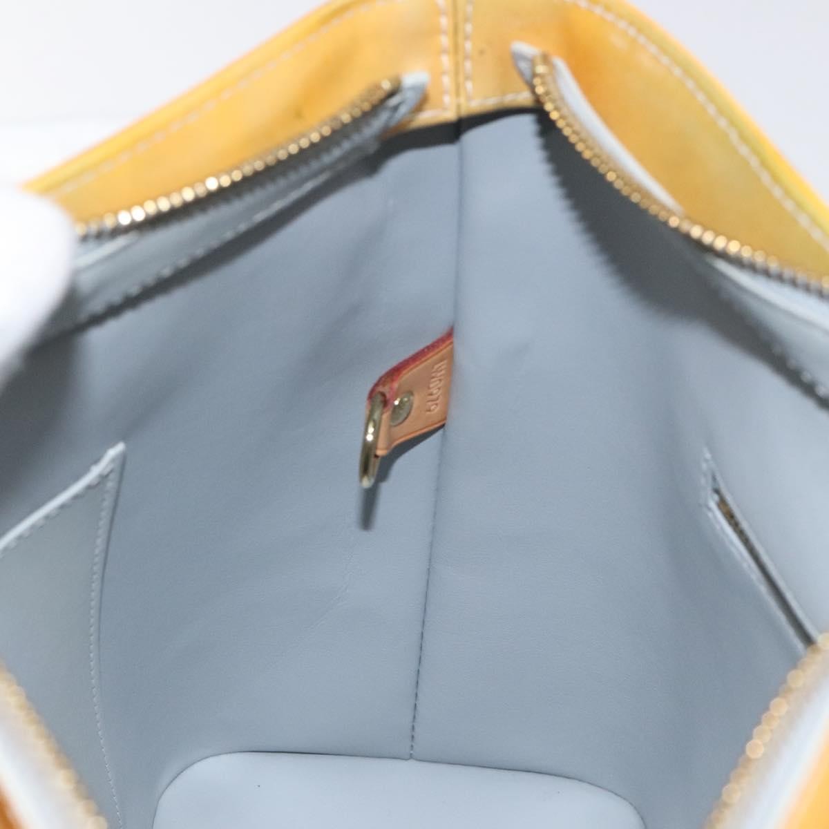 Louis Vuitton Houston Handbag Monogram Vernis, YELLOW, PATENT_LEATHER, Handbag