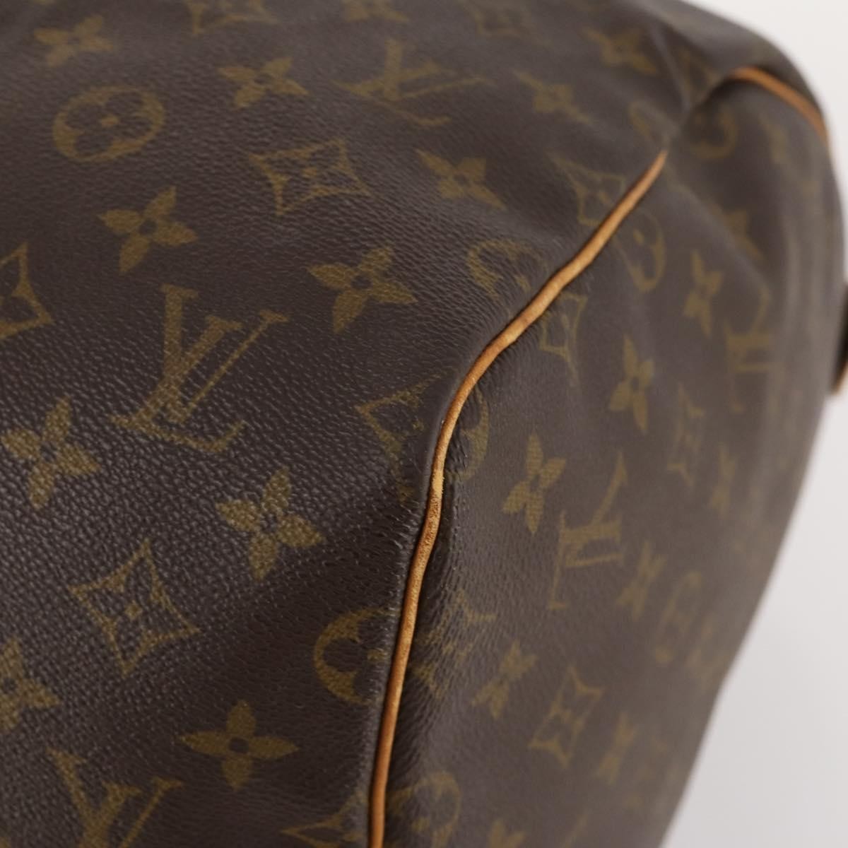 Louis Vuitton Keepall Bag Monogram Canvas, BROWN, CANVAS, Travel bag