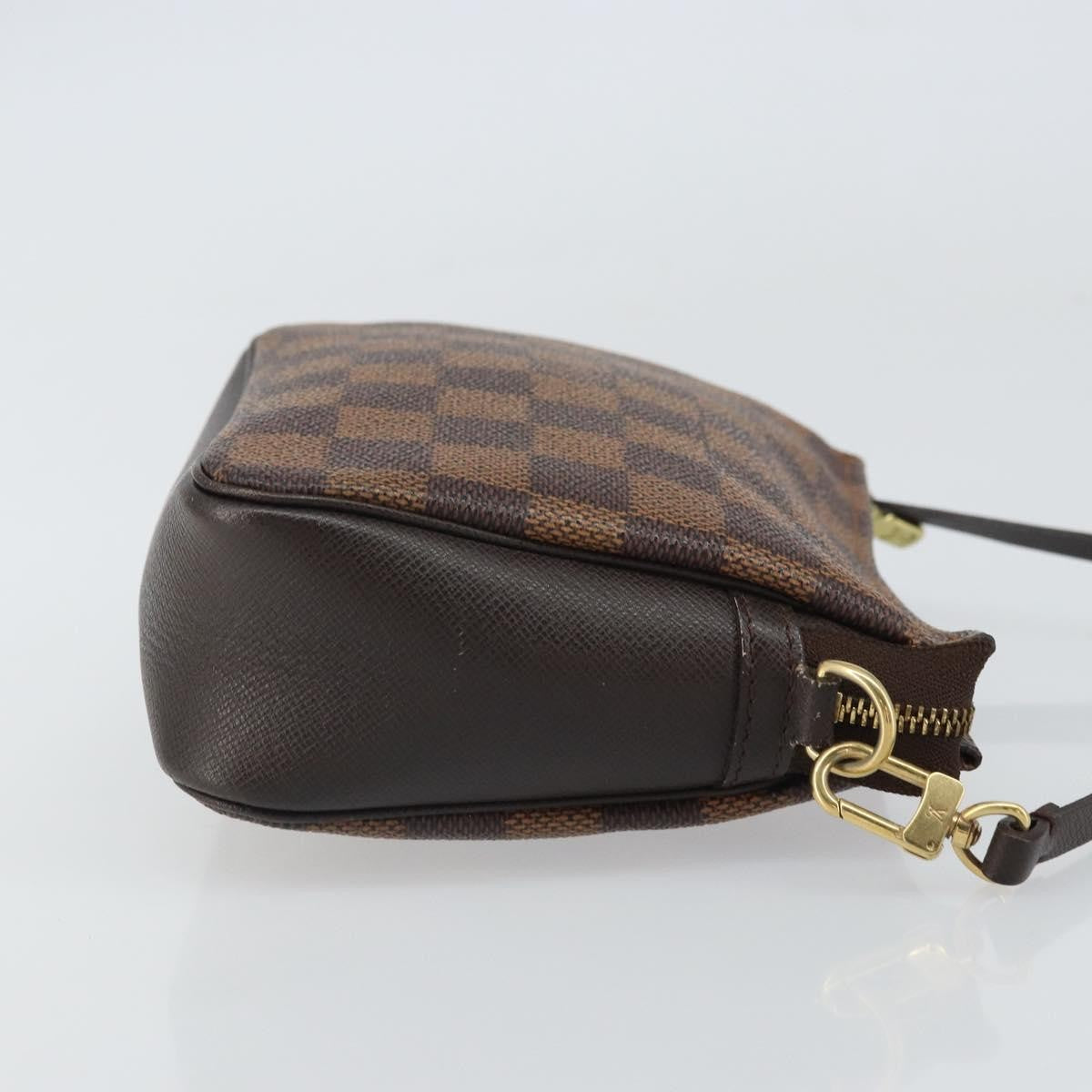 Louis Vuitton Trousse Make Up Bag Damier Canvas, Brown, Canvas, Clutch