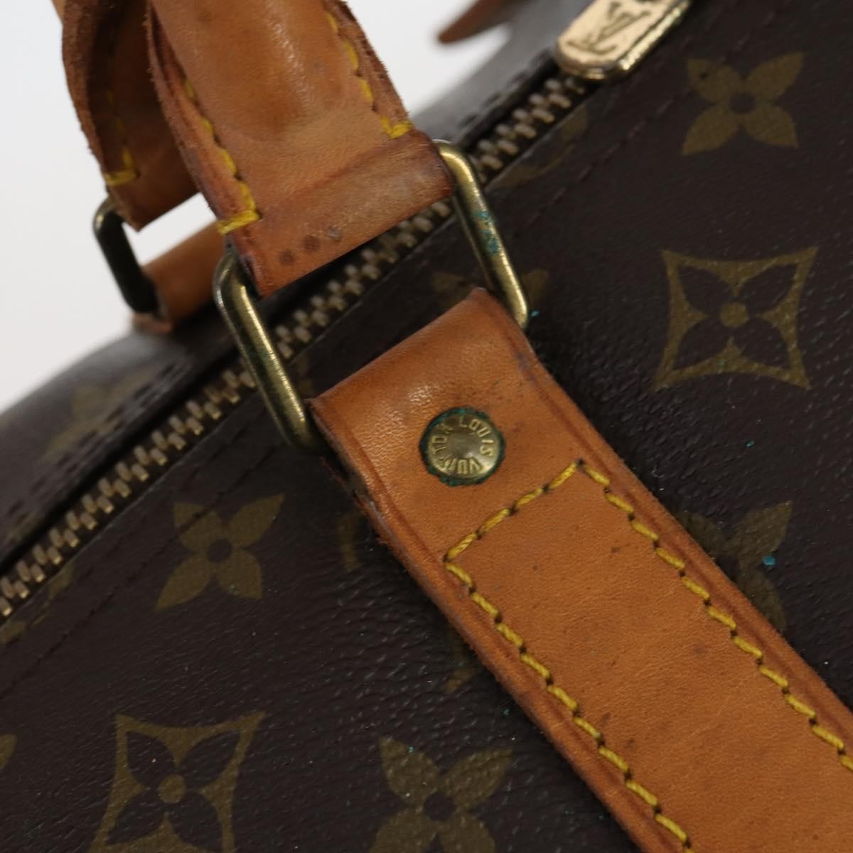 Louis Vuitton Keepall Bag Monogram Canvas, BROWN, CANVAS, Travel bag