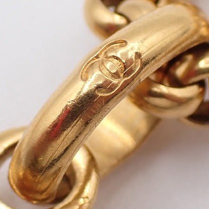 Chanel Vintage CC Heart Pendant Long Necklace Metal, Gold, Gold Plated, Necklace