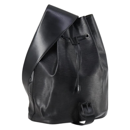 Louis Vuitton Sac a Dos Drawstring Backpack Epi Leather, BLACK, LEATHER, Backpack