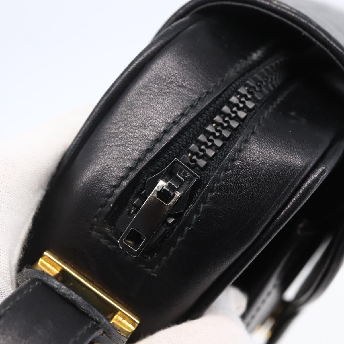 Gucci Vintage Shoulder Bag Leather, BLACK, LEATHER, Shoulder bag