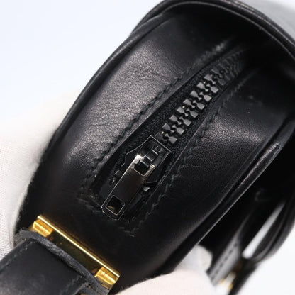Gucci Vintage Shoulder Bag Leather, BLACK, LEATHER, Shoulder bag