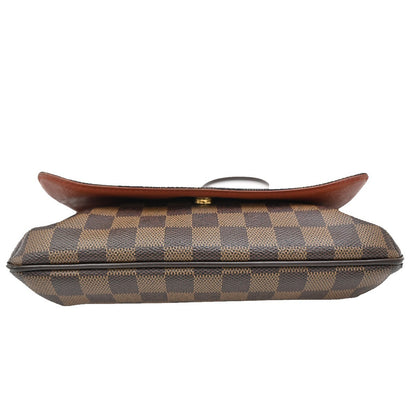 Louis Vuitton Musette Tango Handbag Damier, BROWN, CANVAS, Shoulder bag