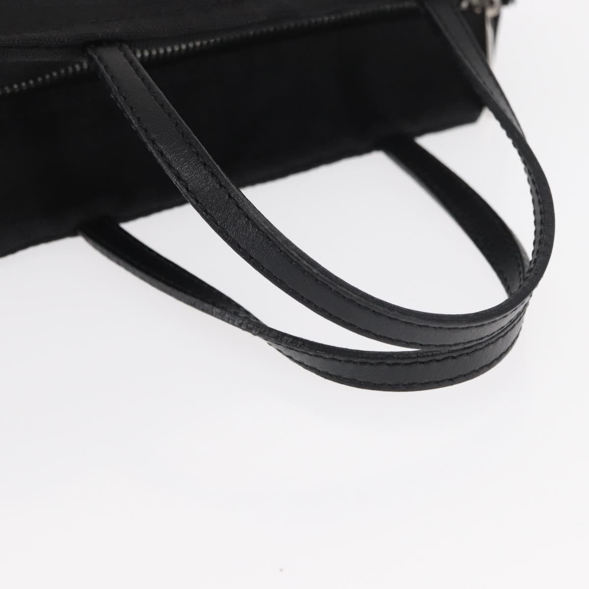 Fendi Vintage Handbag Canvas, Black, Canvas, Handbag