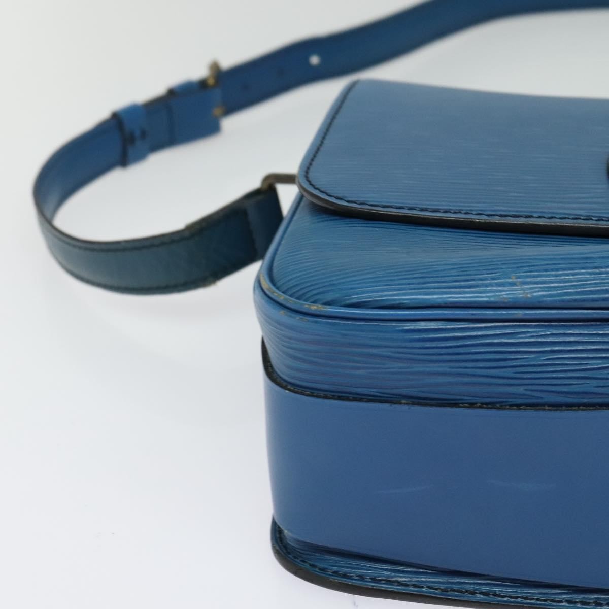 Louis Vuitton Cartouchiere Handbag Epi Leather, BLUE, LEATHER, Shoulder bag
