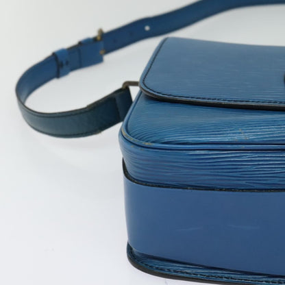 Louis Vuitton Cartouchiere Handbag Epi Leather, BLUE, LEATHER, Shoulder bag
