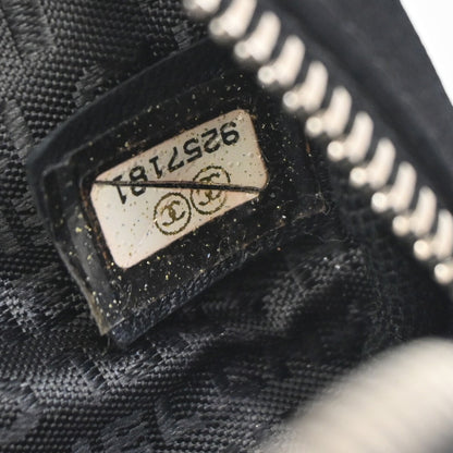 Chanel Chocolate Bar Clutch Nylon, BLACK, NYLON, Clutche & pouche