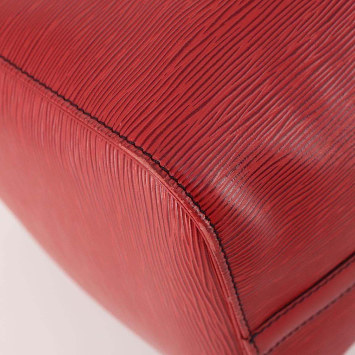 Louis Vuitton Keepall Bag Epi Leather, RED, LEATHER, Travel bag