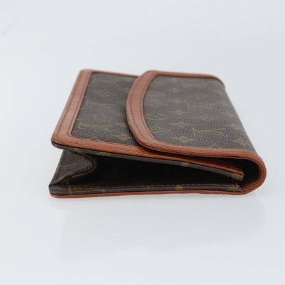 Louis Vuitton Dame Pochette Monogram Canvas, BROWN, CANVAS, Clutche & pouche