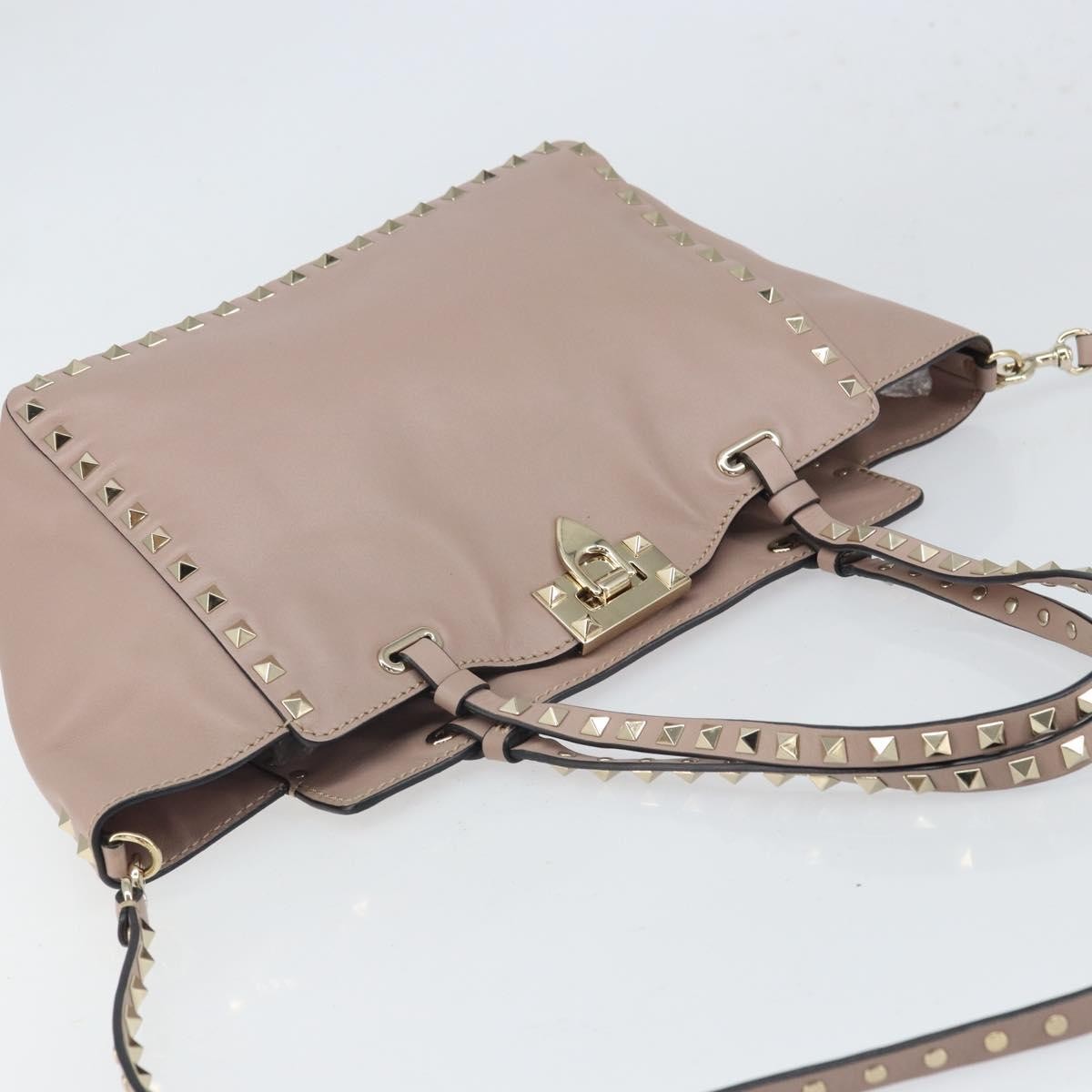 Valentino Garavani Rockstud Tote Soft Leather, PINK, LEATHER, Tote bag