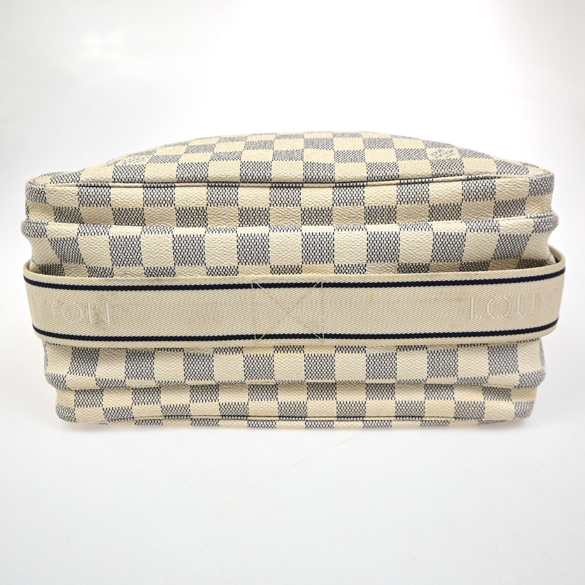 Louis Vuitton Naviglio Handbag Damier, WHITE, CANVAS, Shoulder bag