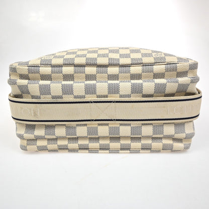 Louis Vuitton Naviglio Handbag Damier, WHITE, CANVAS, Shoulder bag