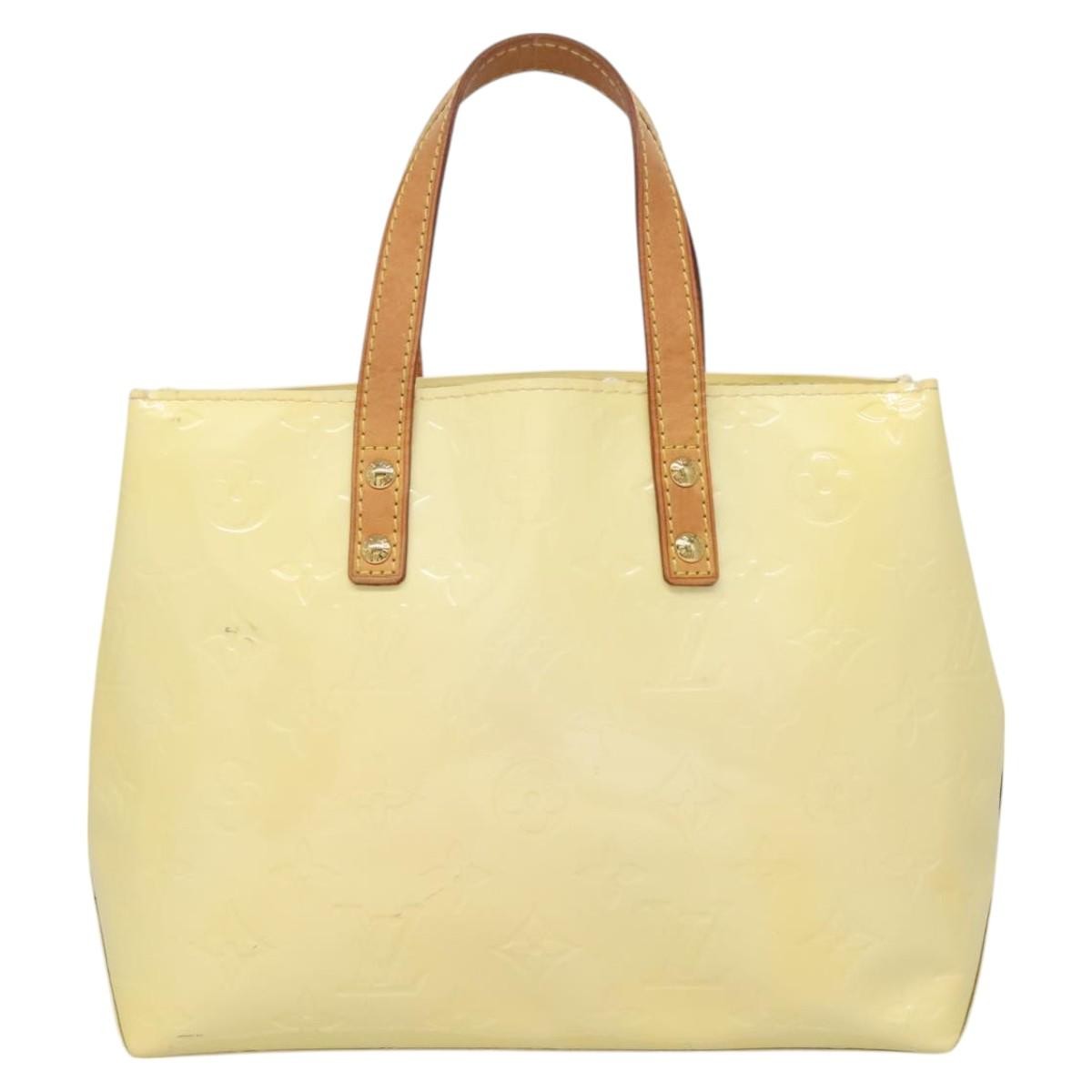 Louis Vuitton Reade Handbag Monogram Vernis, BEIGE, PATENT_LEATHER, Handbag