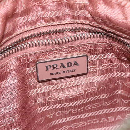Prada Zip Hobo Tessuto with Leather, BEIGE, NYLON, Shoulder bag