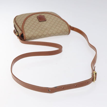 Celine Vintage Macadam Shoulder Bag Canvas, BEIGE, PVC, Shoulder bag