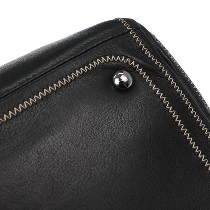 Chanel CC Bowler Leather, BLACK, LEATHER, Handbag