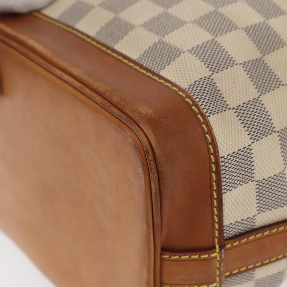 Louis Vuitton Noe Handbag Damier, Beige, Canvas, Shoulder Bag