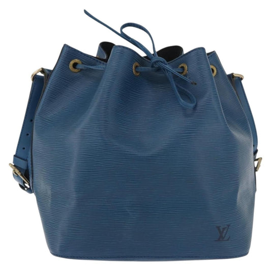 Louis Vuitton Petit Noe Handbag Epi Leather, Blue, Leather, Shoulder Bag