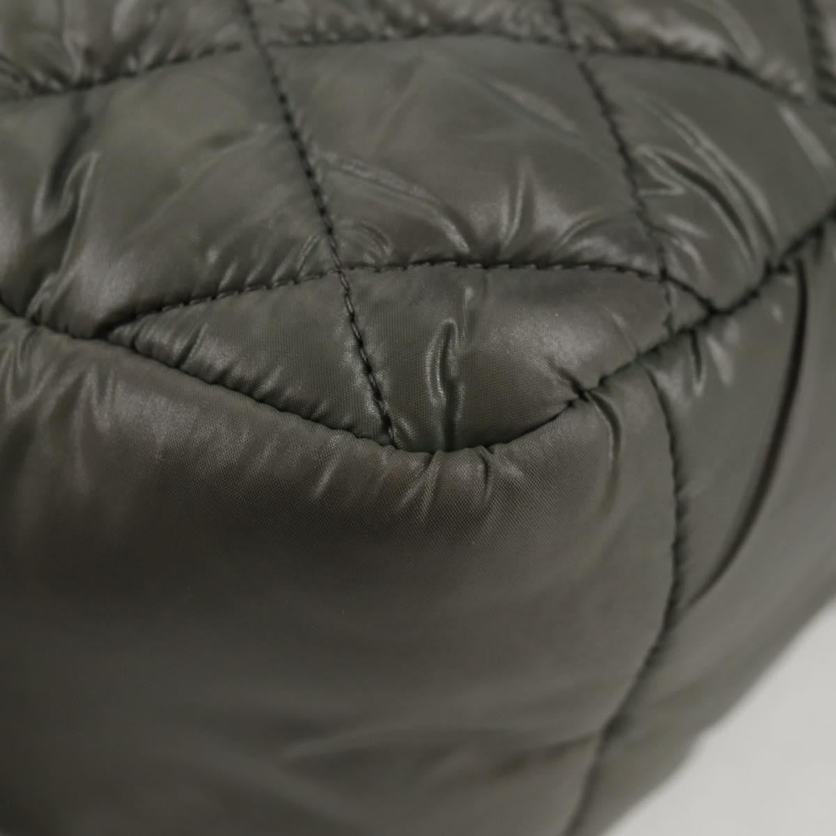 Chanel Coco Cocoon Messenger Bag Quilted Nylon, KHAKI, NYLON, Crossbody bag