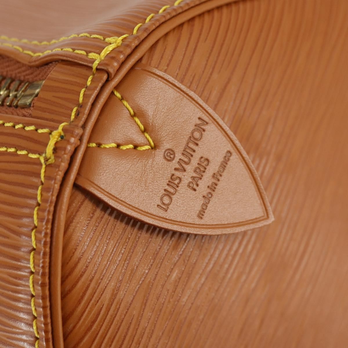 Louis Vuitton Keepall Bag Epi Leather, BROWN, LEATHER, Travel bag