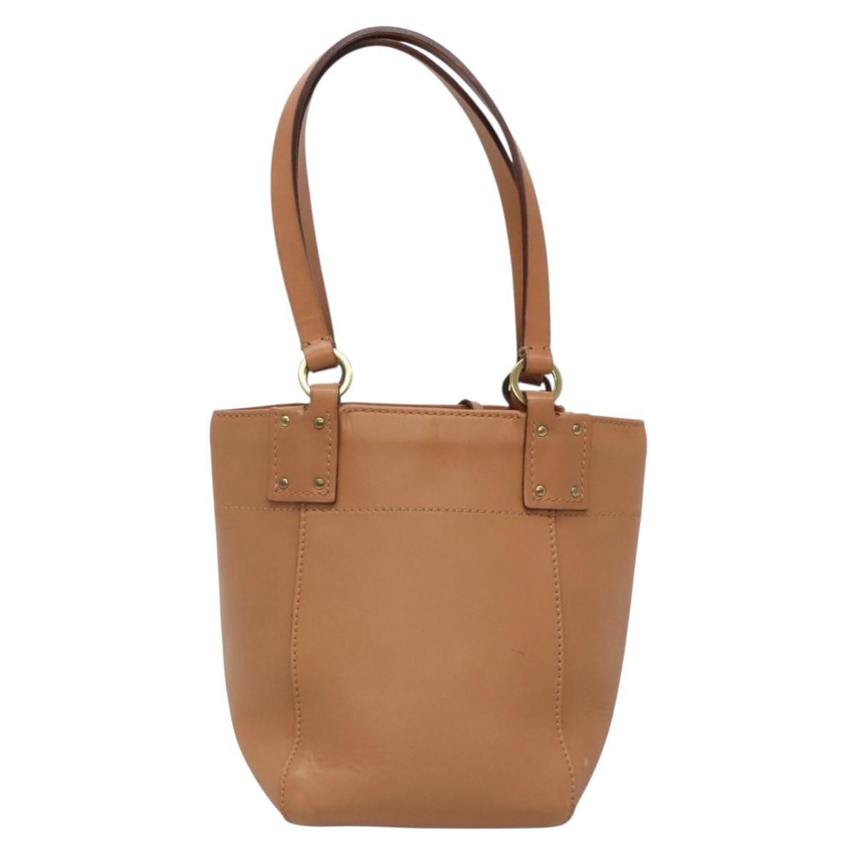 Gucci Vintage Handbag Leather, BEIGE, LEATHER, Handbag