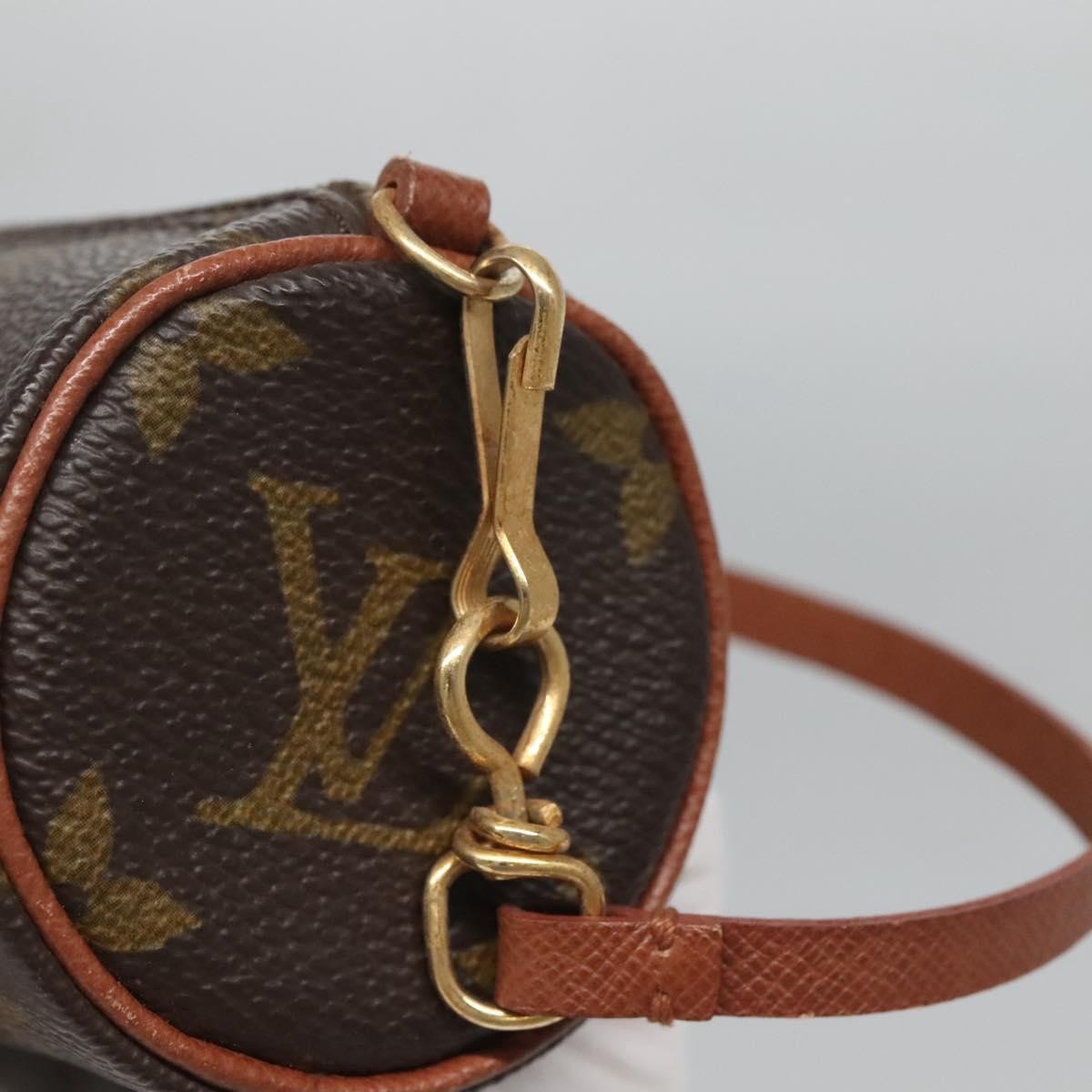 Louis Vuitton Papillon Pochette Monogram Canvas, BROWN, CANVAS, Clutche & pouche