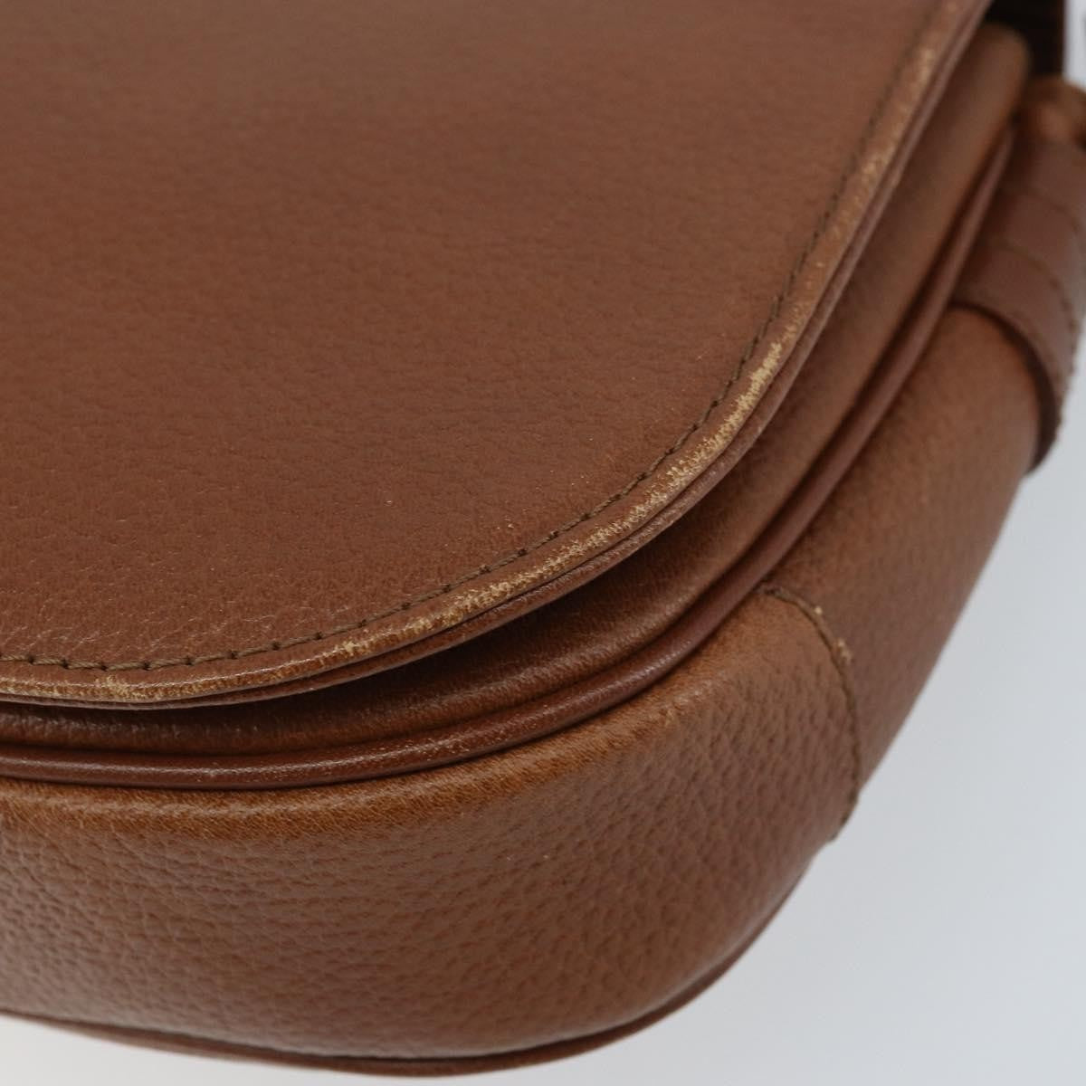 Burberry Flap Shoulder Bag Leather, BROWN, LEATHER, Shoulder bag