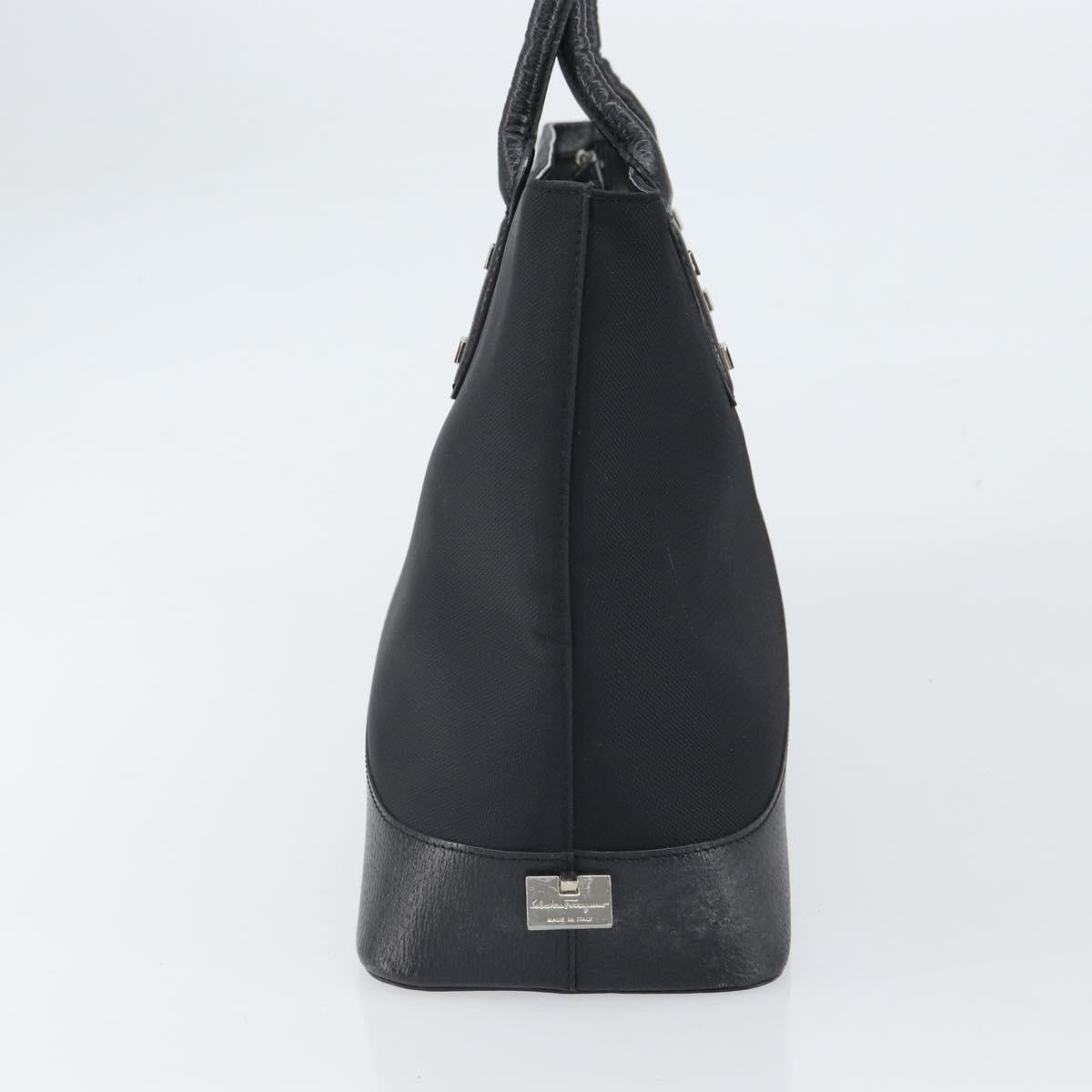 Salvatore Ferragamo Vintage Tote bag Canvas, BLACK, CANVAS, Tote bag