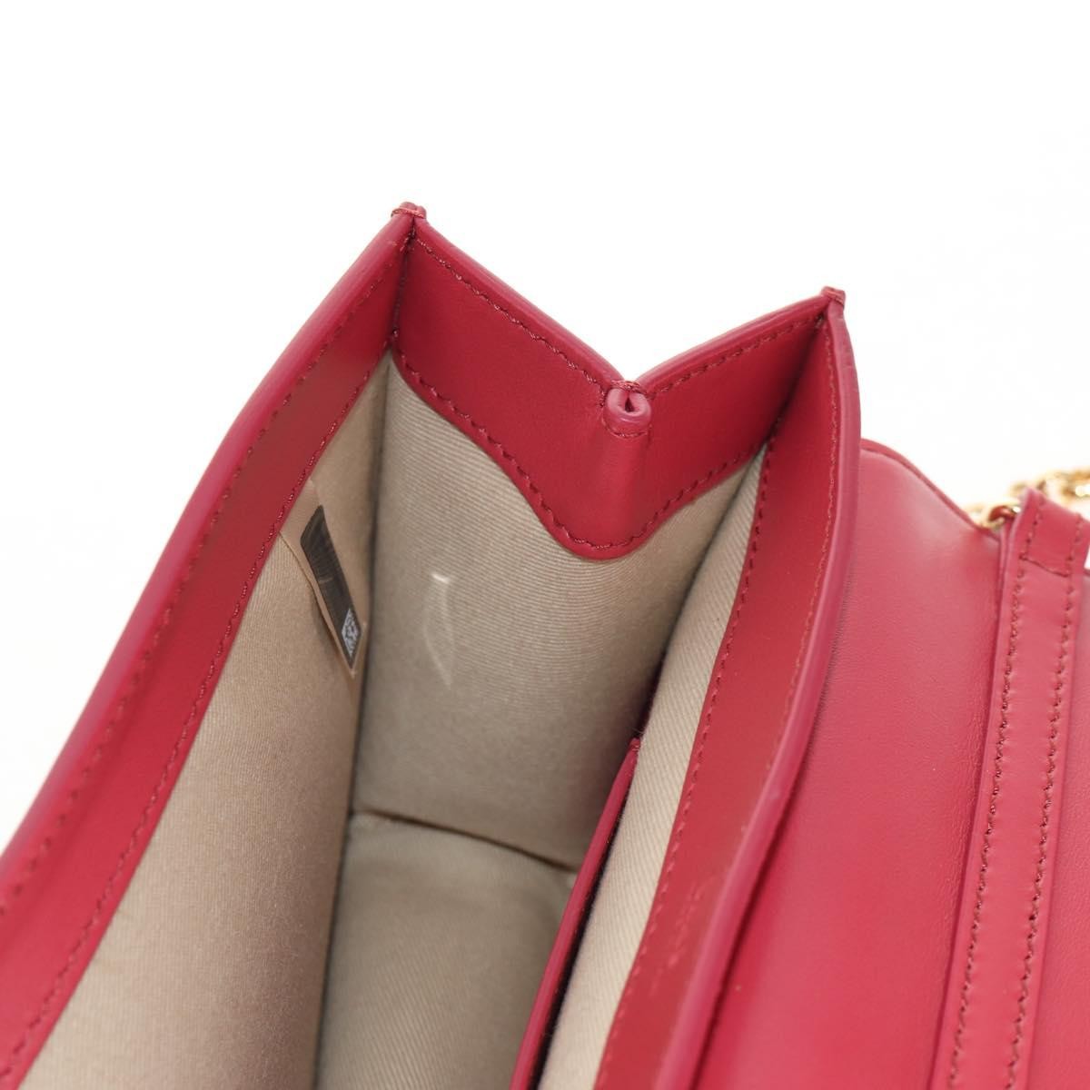 Chloe C Chain Clutch Leather, PINK, LEATHER, Clutche & pouche