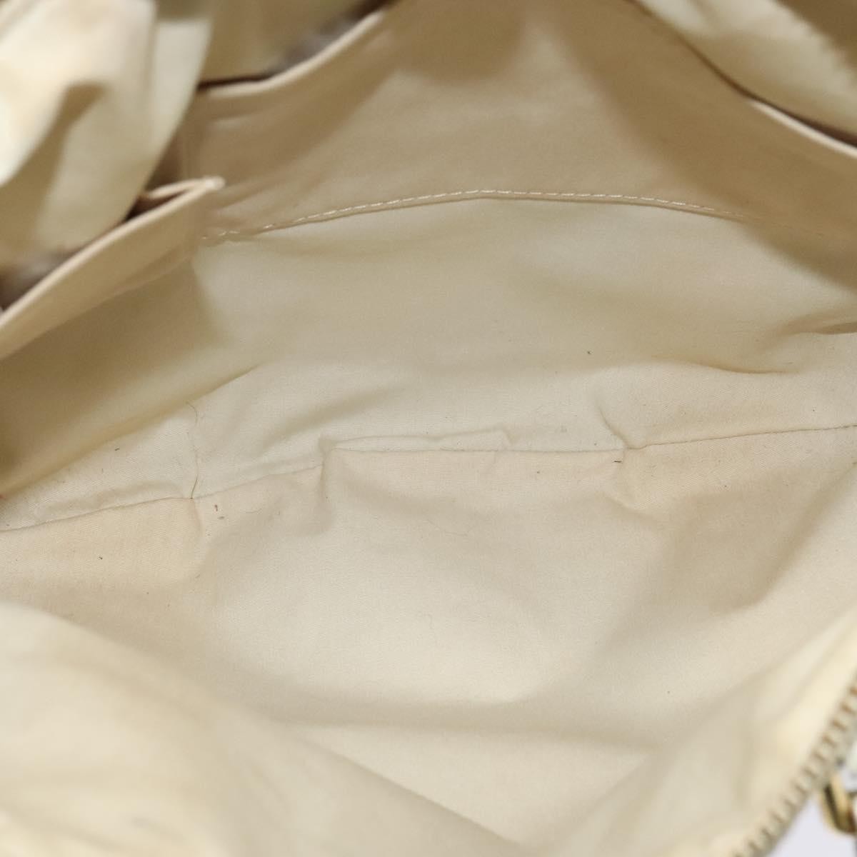 Louis Vuitton Marina Handbag Mini Lin Croisette, BEIGE, CANVAS, Handbag