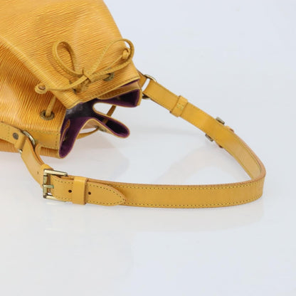Louis Vuitton Petit Noe Handbag Epi Leather, Yellow, Leather, Shoulder Bag