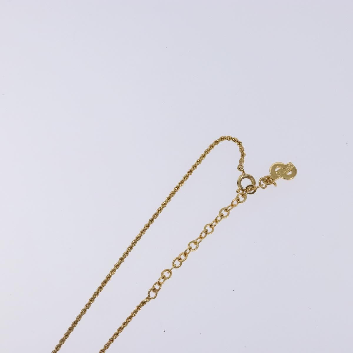 Christian Dior CD Round Pendant Necklace Metal, GOLD, METAL, Necklace