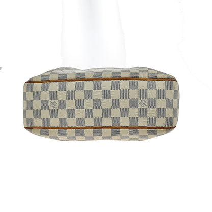 Louis Vuitton Siracusa Handbag Damier, WHITE, CANVAS, Shoulder bag