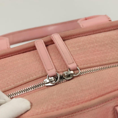 Chanel Deauville Tote Canvas, PINK, CANVAS, Handbag